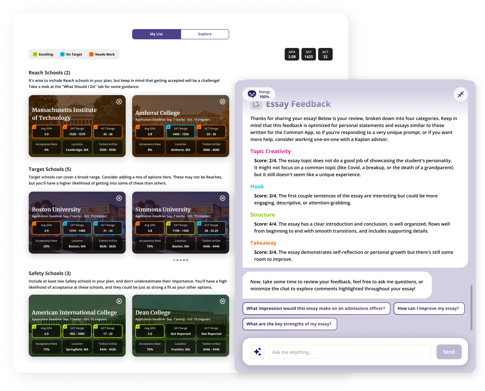 Essay Writing and Evaluation Tool
