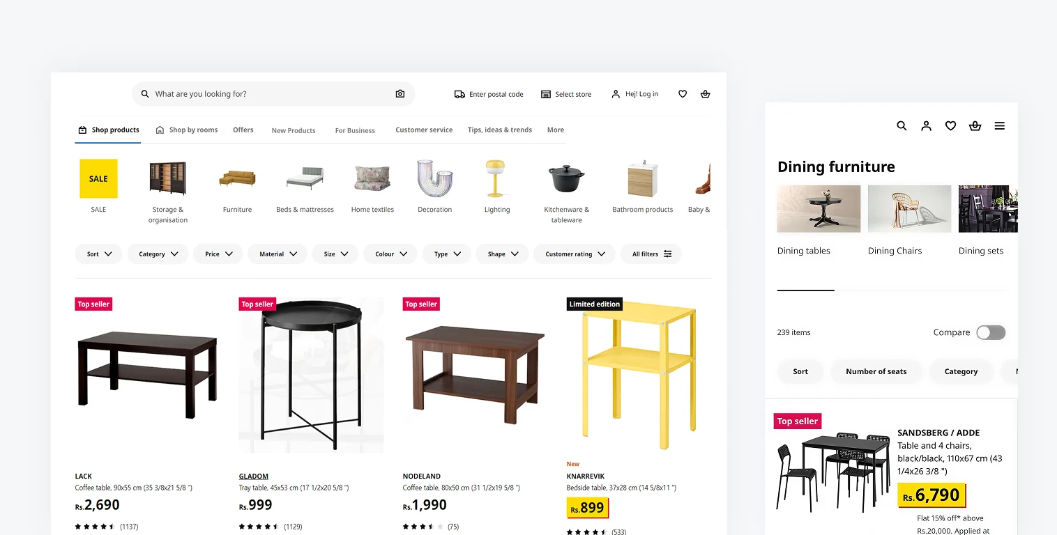Furniture Selling Ecommerce Platform