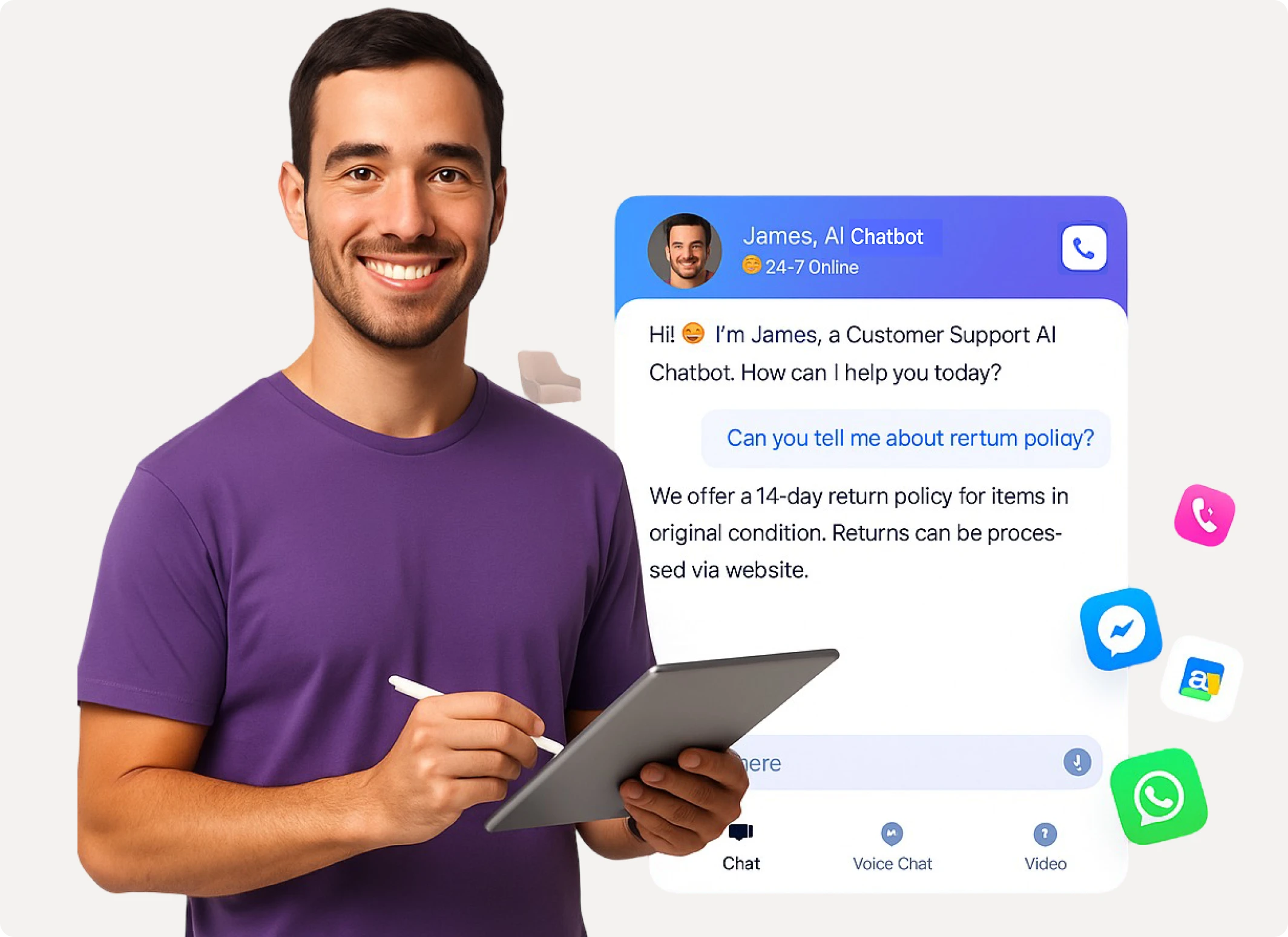 Interaction with AI Chatbot
