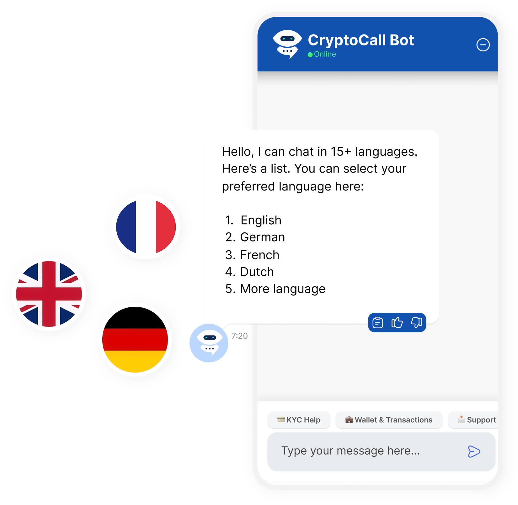 Multilingual Chatbot Support